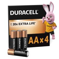 Батарейка Duracell AA лужні 4 шт. в упаковці Фото