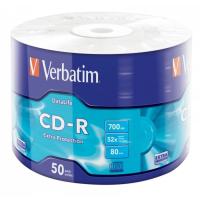 Диск CD Verbatim CD-R 700Mb 52x Wrap-box Extra Фото