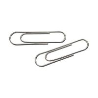 Скрепки канцелярские Axent rounded, nickel-plated, 78 мм, 50 шт. Фото