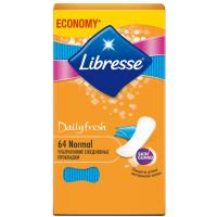Ежедневные прокладки Libresse Dailyfresh Normal в индивидуальной упаковке 64 шт Фото