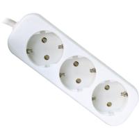 Мережевий подовжувач Defender E330 3.0 m 3 роз white Фото