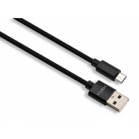 Дата кабель Vinga USB 2.0 AM to Micro 5P 1m nylon black Фото