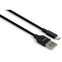 Дата кабель Vinga USB 2.0 AM to Micro 5P nylon 1m black Фото
