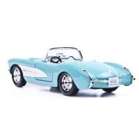 Машина Maisto Chevrolet Corvette голубой 1957 (1:24) Фото