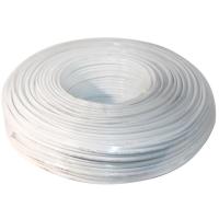 Кабель телевизионный Ritar 1,02 мм.CU, 64x0.12m CCA экран, + 2*0.5 power, бел Фото