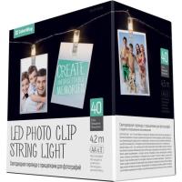 Гирлянда ColorWay 40 LED, 4.2м, с прищепками Фото