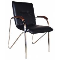 Офисный стул Примтекс плюс Samba chrome wood 1.031 CZ-3 Black Фото