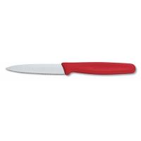 Кухонный нож Victorinox Standart 8 см, с волнистым лезвием, красный Фото