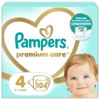 Подгузники Pampers Premium Care Maxi Размер 4 (9-14 кг) 104 шт Фото