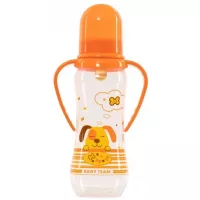 Бутылочка для кормления Baby Team с латексной соской и ручками, 250 мл 0+ Фото