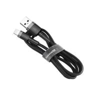 Дата кабель Baseus USB 2.0 AM to Lightning 0.5m Cafule 2.4A grey+blac Фото
