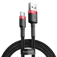 Дата кабель Baseus USB 2.0 AM to Type-C 1.0m Cafule 3A red+black Фото