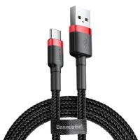Дата кабель Baseus USB 2.0 AM to USB-C 1.0m Cafule 3A red+black Фото