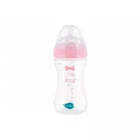 Бутылочка для кормления Nuvita Mimic Collection 250 мл розовая Фото