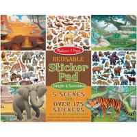 Набор для творчества Melissa&Doug Набор многоразовых наклеек Джунгли и Саванна Фото