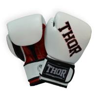 Боксерские перчатки Thor Ring Star 14oz White/Red/Black Фото