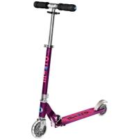 Самокат Micro Sprite Purple stripe LED Фото