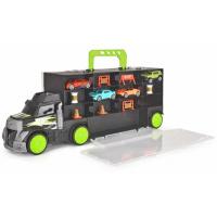 Игровой набор Dickie Toys Трейлер перевозчик авто 4 машинки с аксессуарами 4 Фото