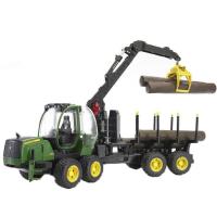 Спецтехника Bruder Трактор с системой захвата John Deere с прицепом и Фото