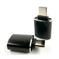 Переходник Dengos OTG USB 2.0 AF to USB-C black Фото