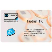 Смарт-карта Fudan 1K (чип FM11RF08, ISO14443A) белая Фото