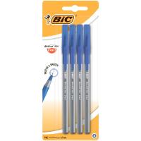 Ручка шариковая Bic Round Stic Exact, синяя, 4шт в блистере Фото