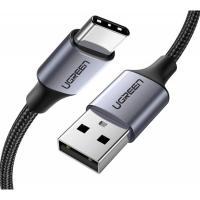 Дата кабель Ugreen USB 2.0 AM to Type-C 1.5m US288 Aluminum Braid (Bl Фото
