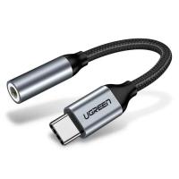 Переходник Ugreen USB-C to 3.5mm F 0.10m AV142 (Gray) Фото