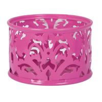 Подставка для скрепок Buromax BAROCCO, металлическая, розовая Фото