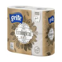 Туалетная бумага Grite Ecological Plius 3 слоя 4 рулона Фото