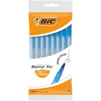 Ручка масляная Bic Round Stic, синяя, 8шт в блистере Фото