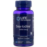 Мінерали Life Extension Морський Йод, Sea-Iodine 1000 мкг, 60 вегетаріансь Фото