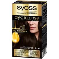 Краска для волос Syoss Oleo Intense 2-10 Черно-каштановый 115 мл Фото