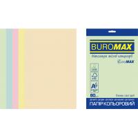 Папір Buromax А4, 80g, PASTEL, 5colors, 50sh EUROMAX Фото