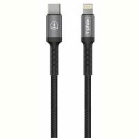 Дата кабель T-Phox USB-C to Lightning 1.0m Black\Gray Фото