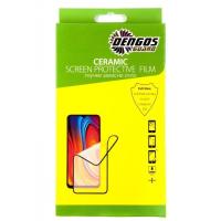 Стекло защитное Dengos Ceramic Film для Samsung Galaxy A22 (black) Фото