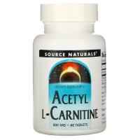 Витаминно-минеральный комплекс Source Naturals Ацетил-L-Карнитин 500 мг, Acetyl L-Carnitine, 60 Фото