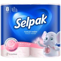 Туалетная бумага Selpak Perfumed Пудра 3 слоя 8 рулонов Фото