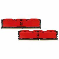 Модуль пам'яті для комп'ютера Goodram DDR4 16GB (2x8GB) 3200 MHz IRDM Red Фото