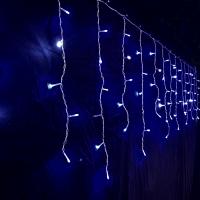 Гирлянда Novogod`ko бахрома 83 LED, синій, 3*0,6 м, мерехтіння Фото