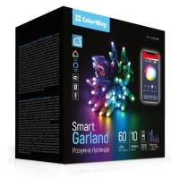 Гирлянда ColorWay Smart LED RGB WiFi+Bluetooth 10M 60LED IP65 Фото