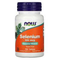Минералы Now Foods Селен, Selenium, 100 мкг, 100 таблеток Фото