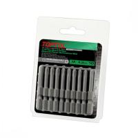 Набор бит Toptul для шуруповертов магнитных 10шт 1/4" 50мм PH2 Фото