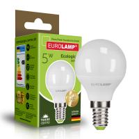 Лампочка Eurolamp LED G45 5W E14 3000K 220V Фото