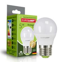 Лампочка Eurolamp LED G45 5W E27 4000K 220V Фото