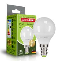 Лампочка Eurolamp LED G45 5W E14 4000K 220V Фото