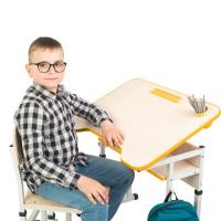 Парта со стулом Sector Сопрано желтый трансформер Фото