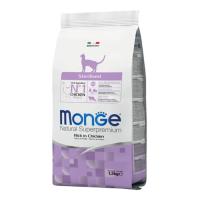 Сухий корм для кішок Monge Cat Sterilised зі смаком курки та лосося 1.5 кг Фото