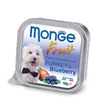 Консервы для собак Monge DOG FRUIT индейка с черникой 100 г Фото