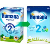 Дитяча суміш Humana 2 молочна з пребіотиками, 600 г Фото